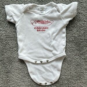 Chicago-style hot dog onesie